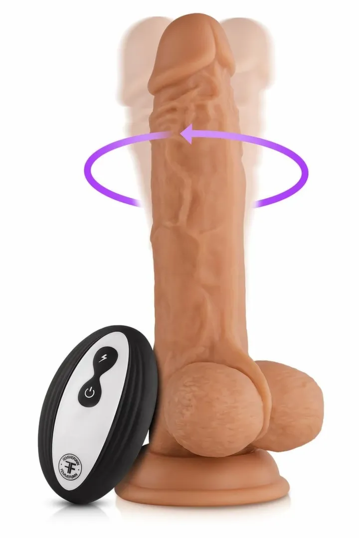 Realistický rotační vibrátor FemmeFunn Turbo Baller s přísavkou, tělový, 20,6 cm - obrázek 2