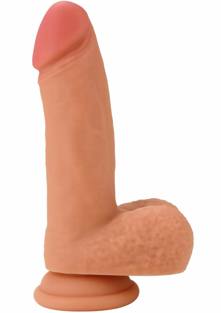 Realistické dildo Inferno by Hidden Desire Dual-Density, tekutý silikon, 18 cm, tělové