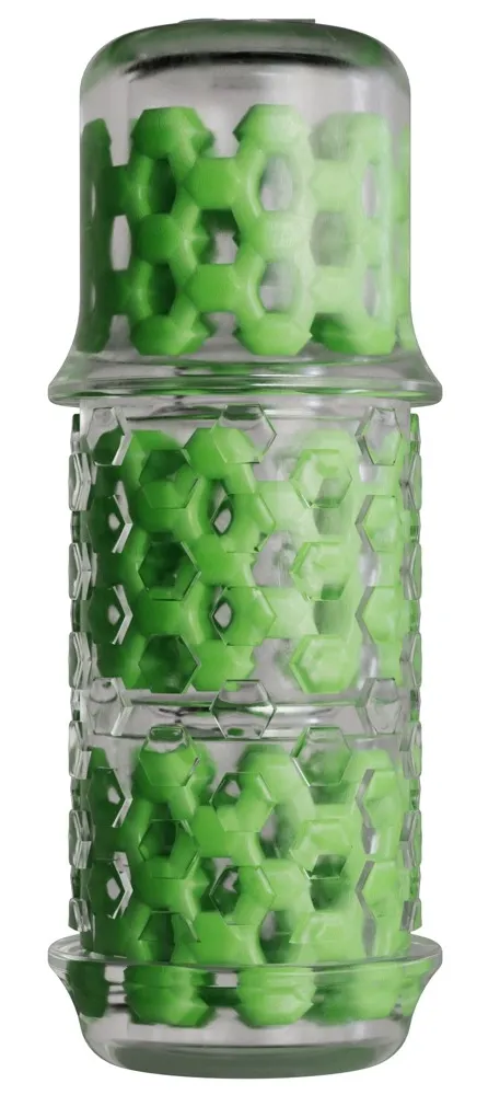 Vložka do masturbátoru The Handy Mod Sleeve Long, dvě vrstvy TPE, 16,5 cm