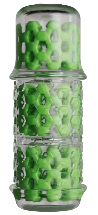 Vložka do masturbátoru The Handy Mod Sleeve Long, dvě vrstvy TPE, 16,5 cm