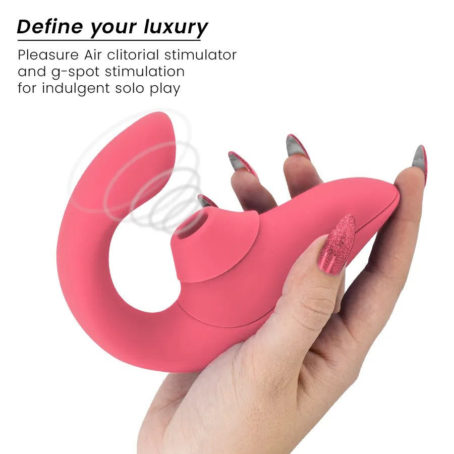 Rabbit vibrátor s tlakovým stimulátorem klitorisu Womanizer Blend, zářivě růžový (Rose) - obrázek 6