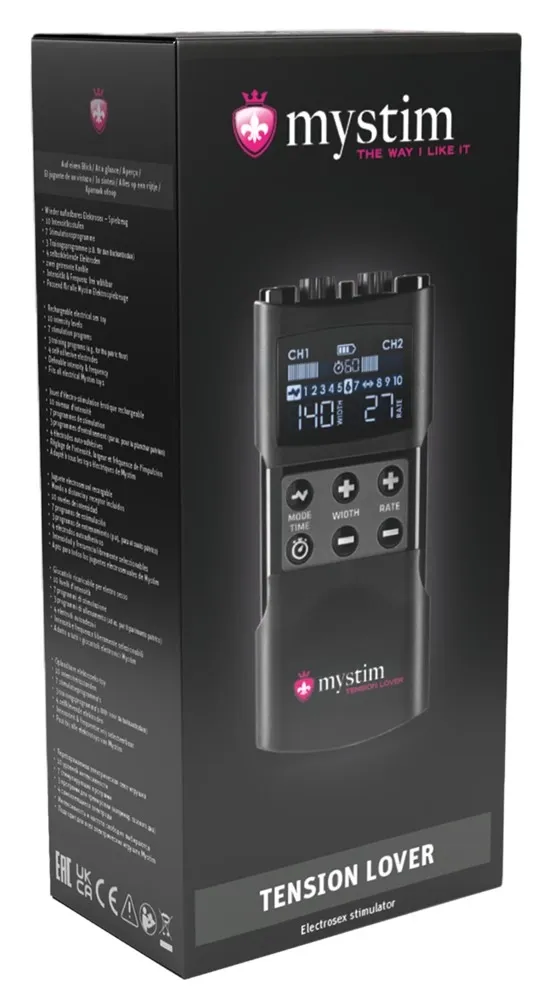 Elektrostimulační jednotka Mystim Tension Lover 2, 2 kanály, USB-C