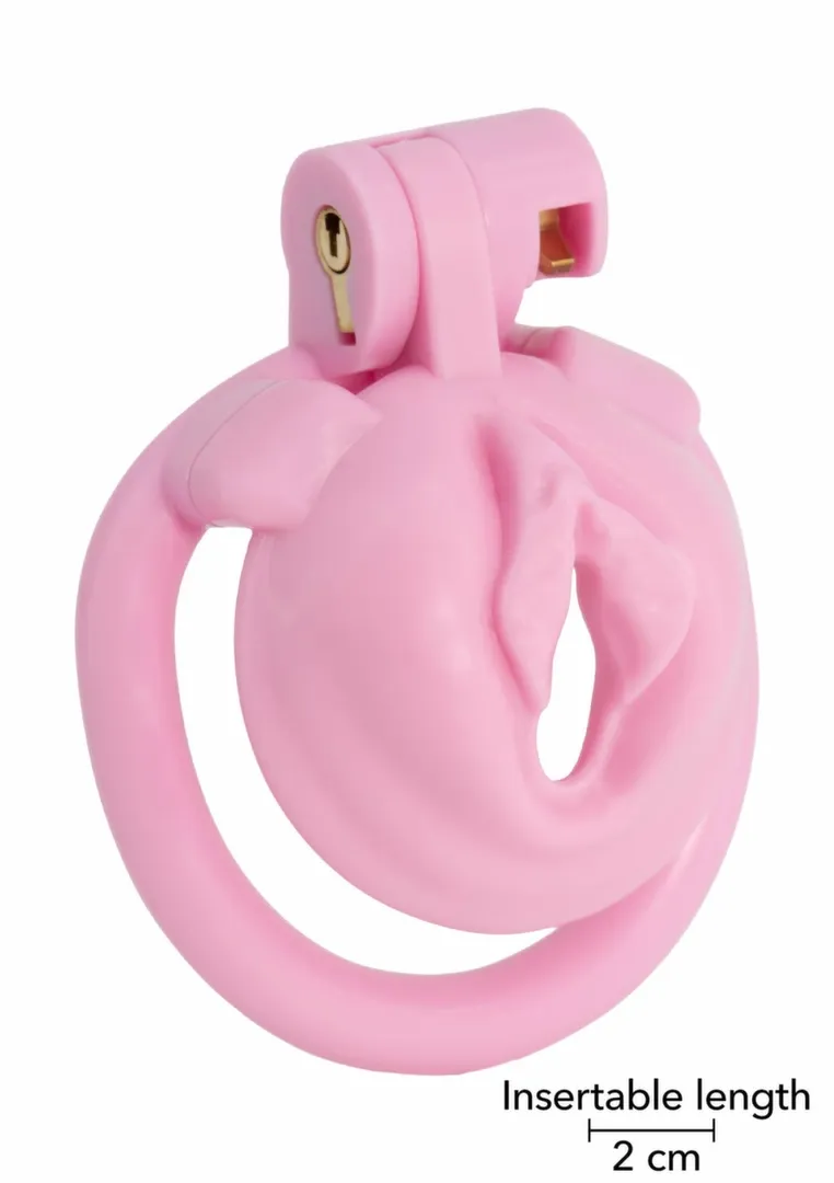 Klec cudnosti Hidden Desire Extreme Sissy Trainer X-Short, růžová - obrázek 5