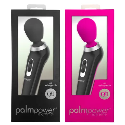 Masážní hlavice PalmPower Extreme Wand Massager, nabíjecí, silikon, černá - obrázek 3