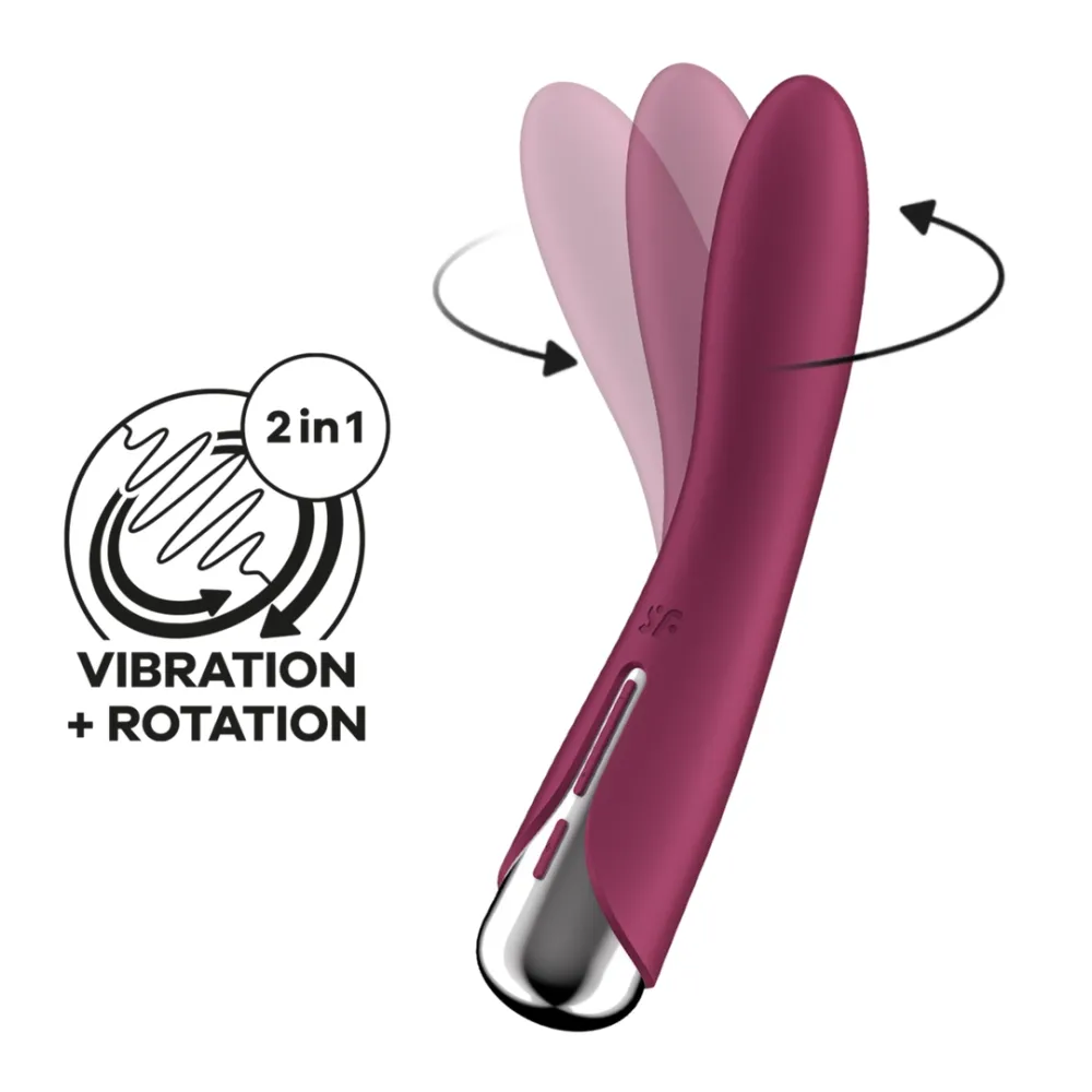 Rotační vibrátor na bod G Satisfyer Spinning Vibe 1, červený - obrázek 6