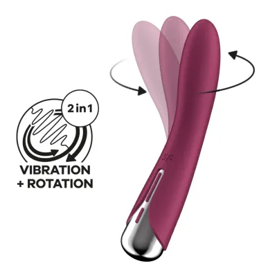Rotační vibrátor na bod G Satisfyer Spinning Vibe 1, červený - obrázek 6