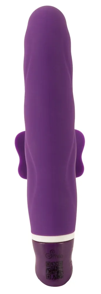 Smile G-Butterfly silikonový vibrátor na bod G s motýlkem fialový 15,5 cm - obrázek 5