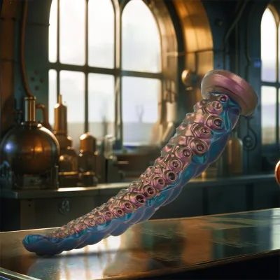 Silikonové dildo chapadlo EPIC Charybdis, velké, 31,5 cm, modré - obrázek 3