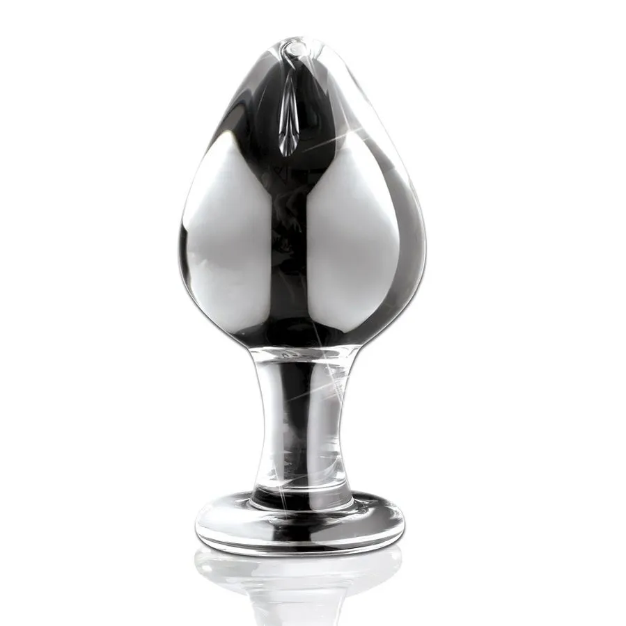 Skleněný anální kolík Pipedream Icicles No. 25, 9 cm, čirý - obrázek 2