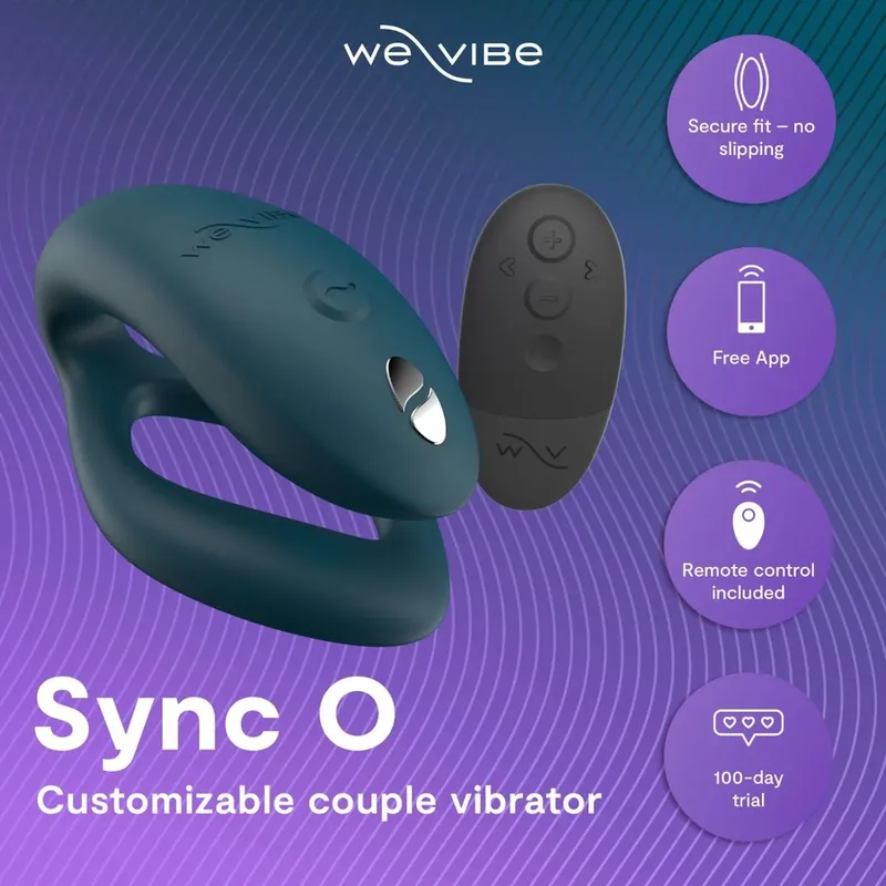 Nastavitelný vibrátor pro páry We-Vibe Sync 2, sametově zelený - obrázek 4