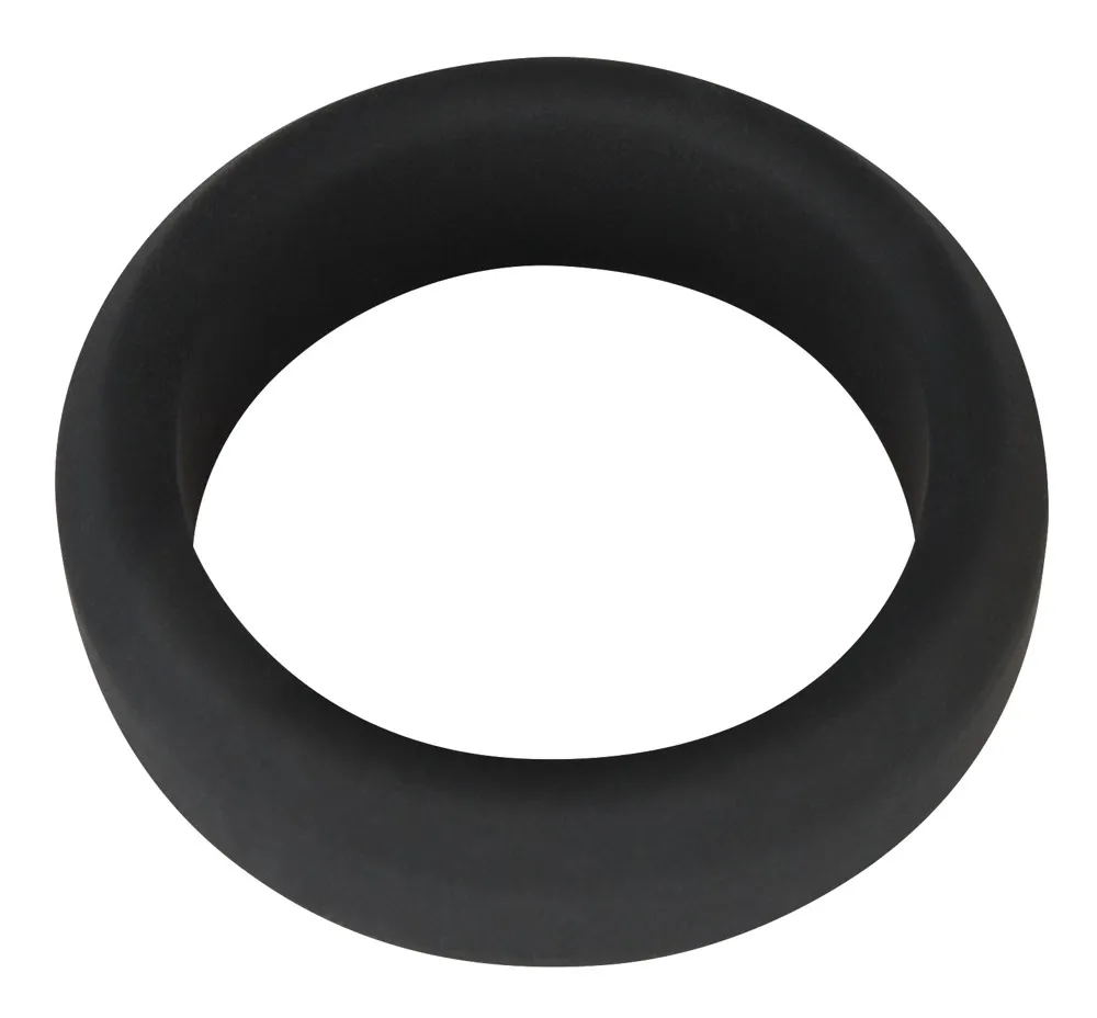 Silikonový erekční kroužek Black Velvets, Soft Touch, černý, 3,8 cm - obrázek 2