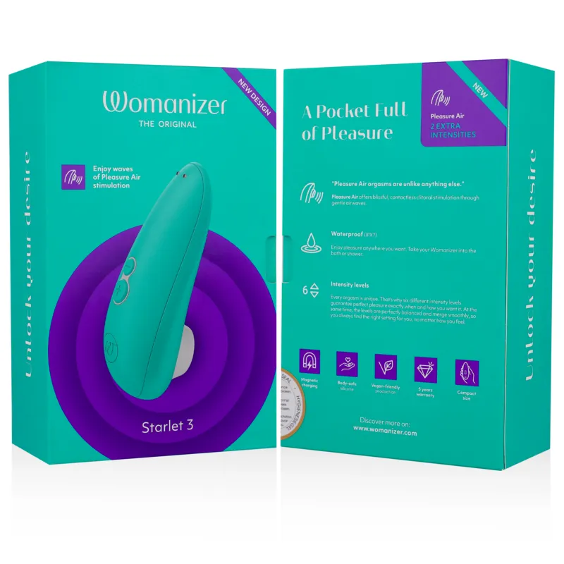 Tlakový stimulátor klitorisu Womanizer Starlet 3, tyrkysový - obrázek 13