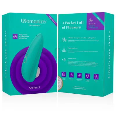 Tlakový stimulátor klitorisu Womanizer Starlet 3, tyrkysový - obrázek 13