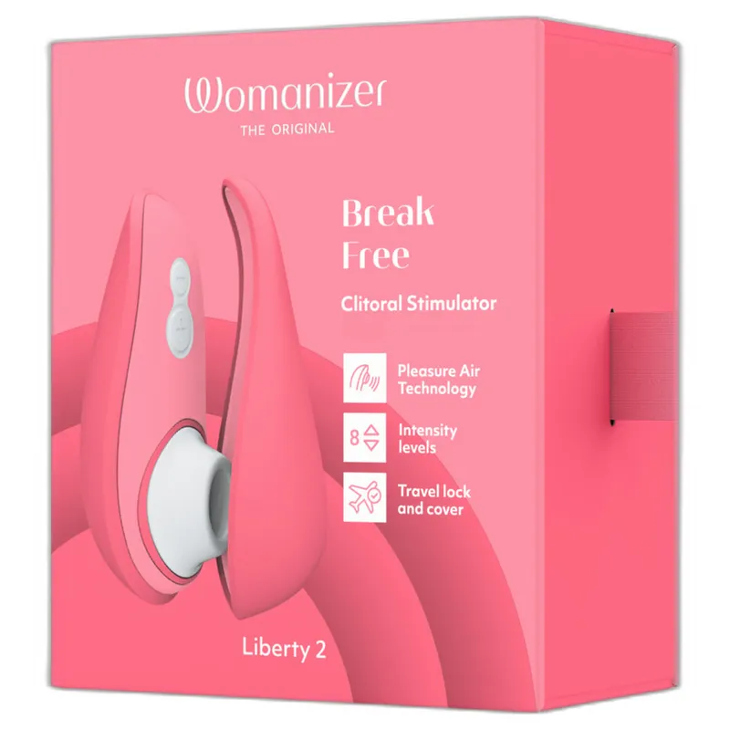 Tlakový stimulátor klitorisu Womanizer Liberty 2, růžový - obrázek 2
