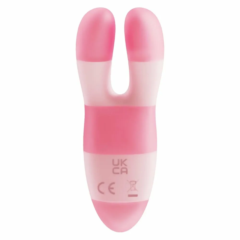 Cestovní minivibrátor Glitz Pinky Promise se dvěma motory, ohebný, růžový, 9 cm - obrázek 4