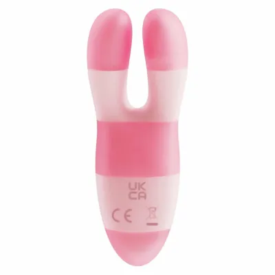 Cestovní minivibrátor Glitz Pinky Promise se dvěma motory, ohebný, růžový, 9 cm - obrázek 4