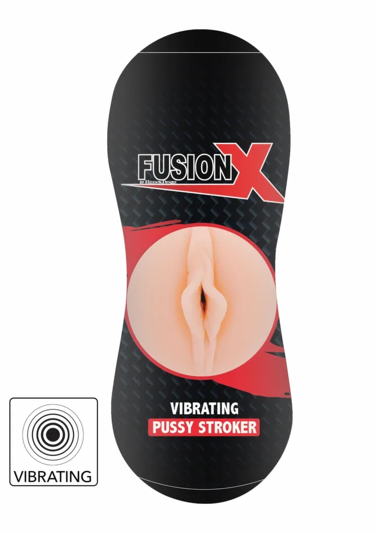 Vibrační umělá vagína Hidden Desire Pussy Stroker, TPE, tělová