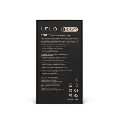 Vibrační erekční kroužek LELO TOR 3, ovládání aplikací, modrý - obrázek 6
