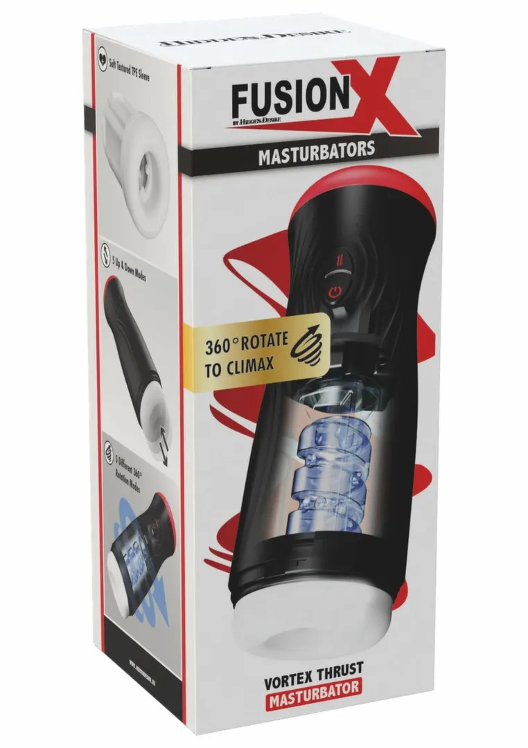 Automatický masturbátor Hidden Desire Fusion X Vortex Thrust s rotací a přirážením - obrázek 2