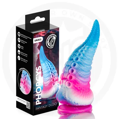 Silikonové dildo chapadlo EPIC Phorcys, malé, 17 cm, modré