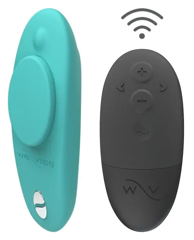 Vibrátor do kalhotek We-Vibe Moxie+ s magnetickým klipem, tyrkysový - obrázek 2