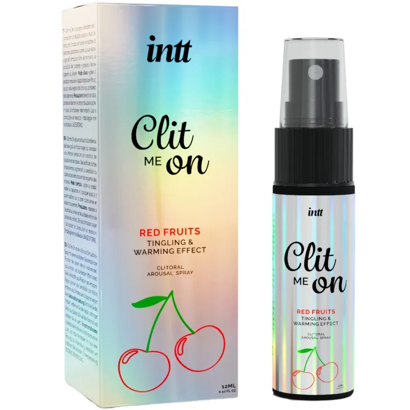Stimulační sprej na klitoris INTT Clit Me On, červené ovoce, 12 ml