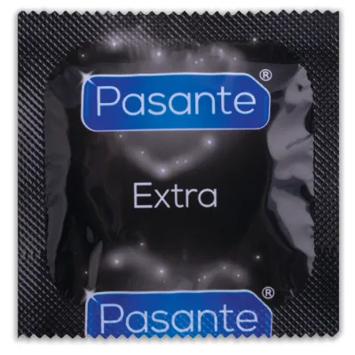Extra silné kondomy Pasante Extra s lubrikací navíc, 12 ks - obrázek 3