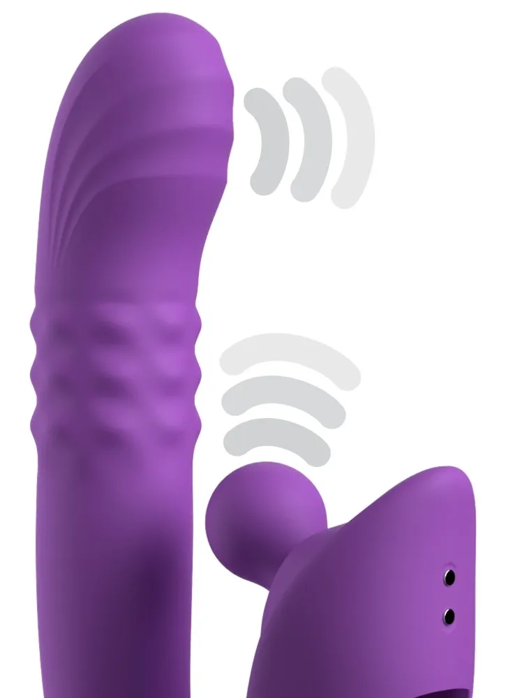 Rabbit vibrátor na bod G a klitoris Fantasy For Her Harmoni Pro, fialový - obrázek 4