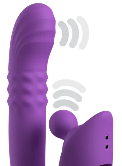 Rabbit vibrátor na bod G a klitoris Fantasy For Her Harmoni Pro, fialový - obrázek 4