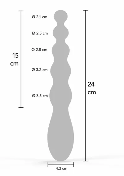 Anální vibrátor s kuličkami Hidden Desire Extreme Beaded Anal Power Vibrator, černý - obrázek 8