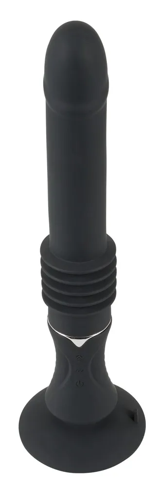 Přenosný přirážecí vibrátor You2Toys s přísavkou, 7 režimů vibrací, černý, 28,5 cm - obrázek 2