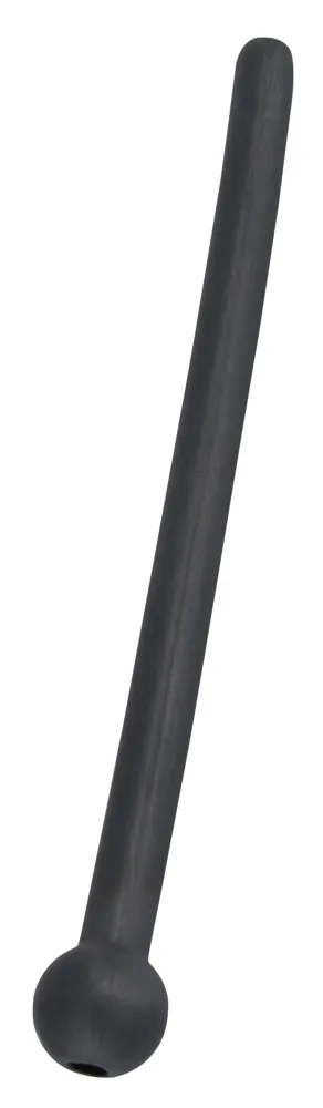 Dutý silikonový dilatátor do močové trubice Mystim, černý, 11,8 cm - obrázek 2
