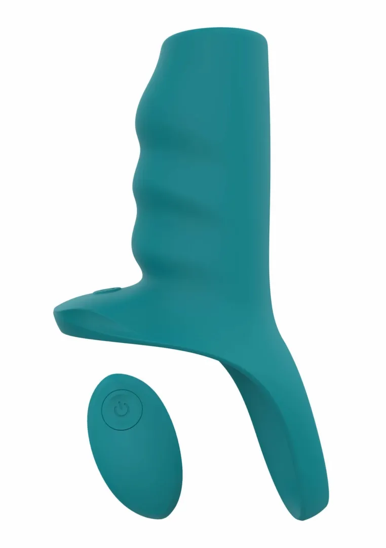 Vibrační návlek na penis TOYJOY Fame The Zayn s dálkovým ovládáním, silikon