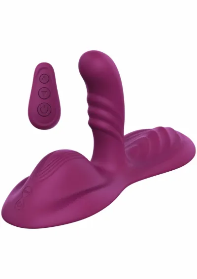 Vibrátor na tření She.E.O Triple Motor s dálkovým ovládáním, fialový