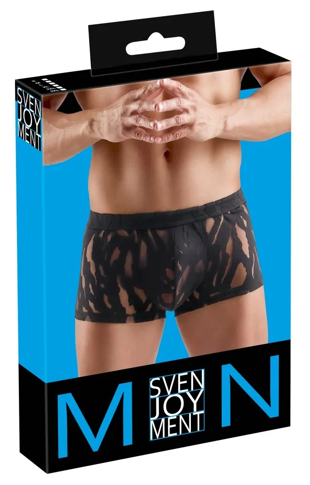 Pánské slipy Svenjoyment s vypalovaným vzorem, S, černé