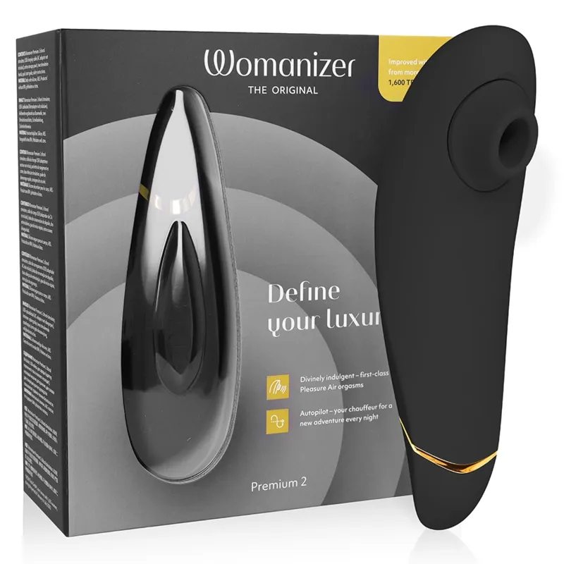 Tlakový stimulátor klitorisu Womanizer Premium 2, černý