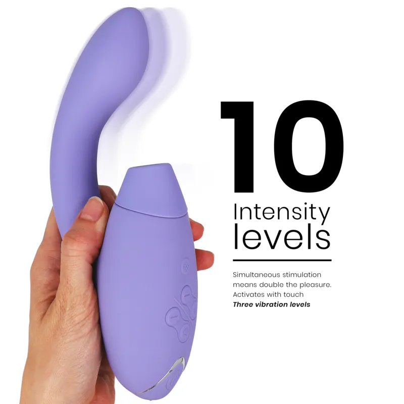 Rabbit vibrátor s tlakovým stimulátorem klitorisu Womanizer Duo 2, lila - obrázek 11