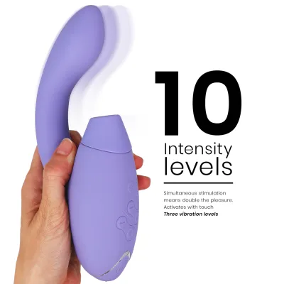 Rabbit vibrátor s tlakovým stimulátorem klitorisu Womanizer Duo 2, lila - obrázek 11