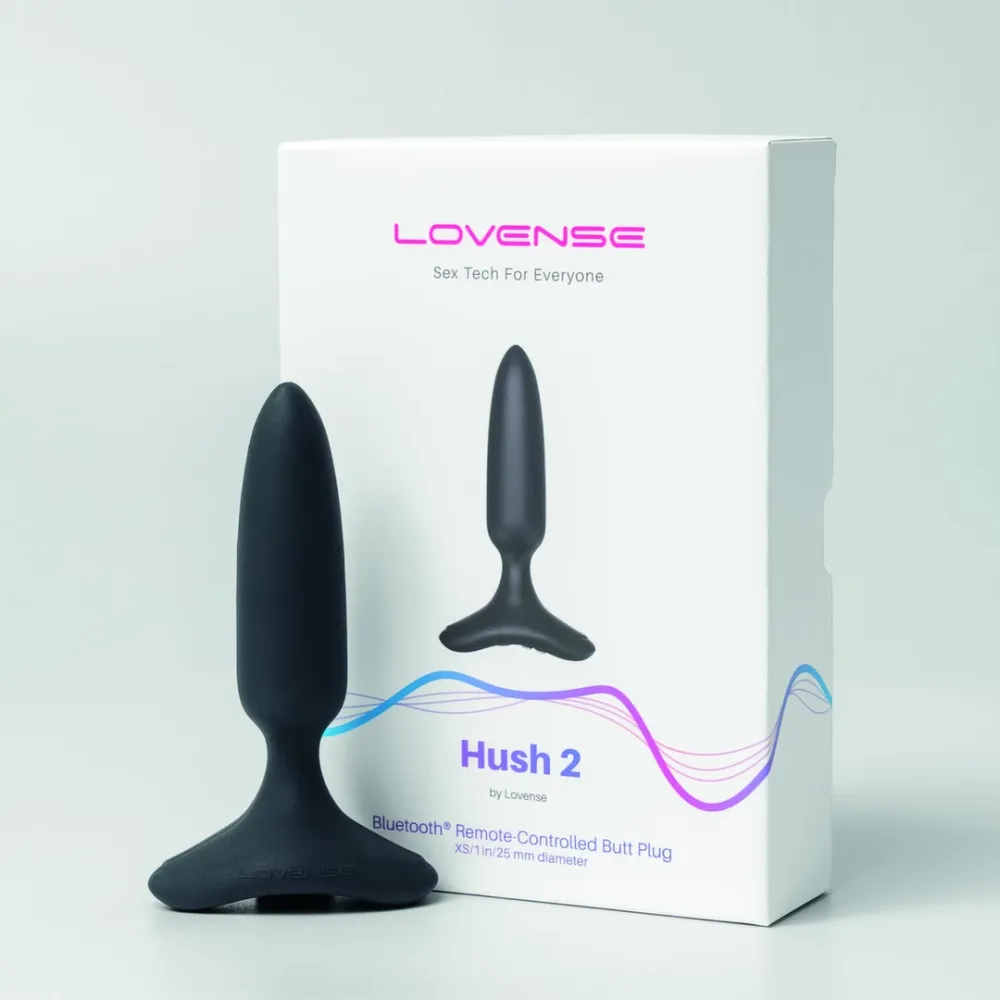 Vibrační anální kolík Lovense Hush 2 XS ovládaný aplikací, 25 mm, silikon, černý - obrázek 9