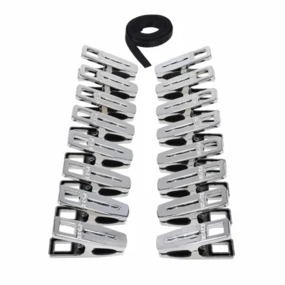 Kolíčkový zip na tělo Sportsheets Edge Body Zipper, 16 kovových kolíčků, stříbrný - obrázek 5