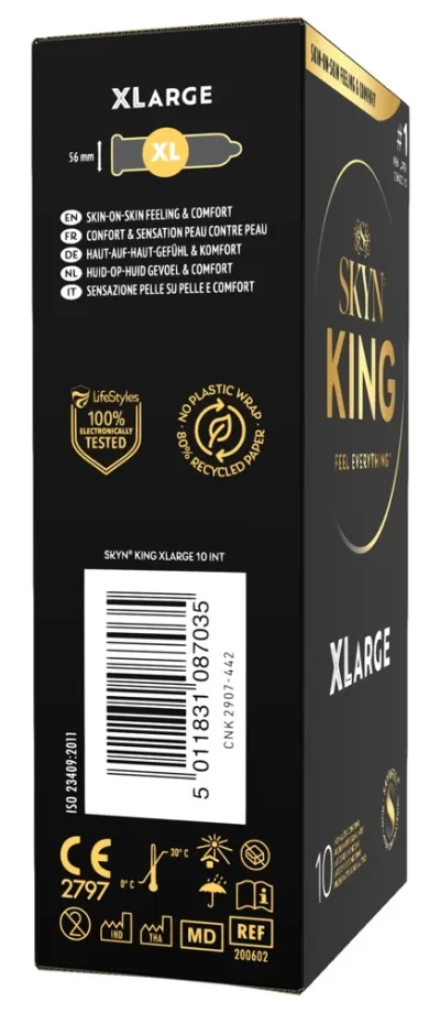 Velké kondomy bez latexu Manix SKYN King Size, 56 mm, 10 ks - obrázek 2