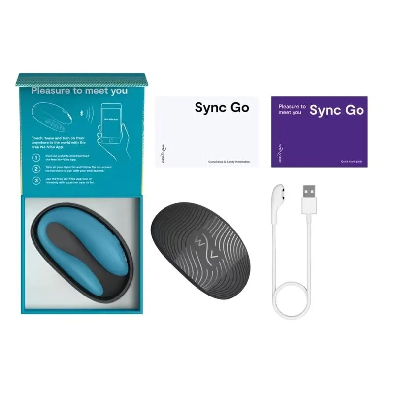 Vibrátor pro páry We-Vibe Sync Go s aplikací, tyrkysový - obrázek 10