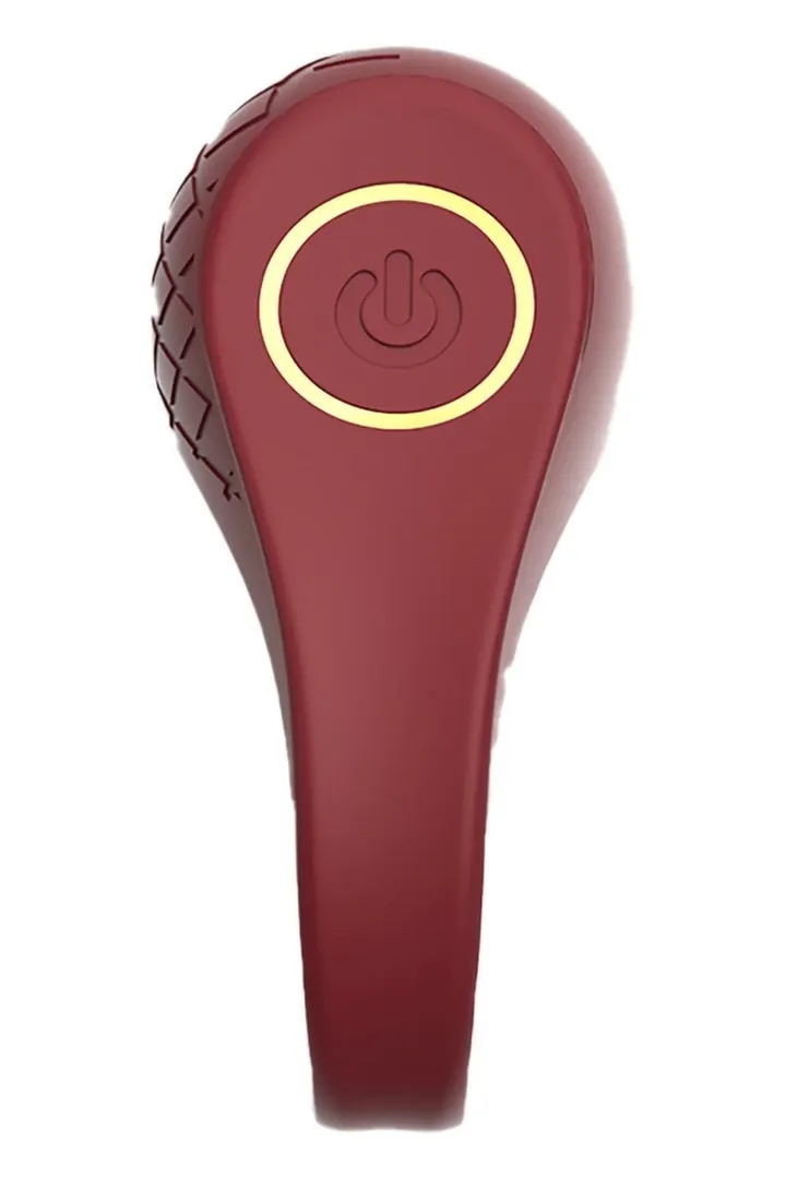 Vibrační erekční kroužek Dream Toys Romance Ivy, silikon, nabíjecí, červený - obrázek 5