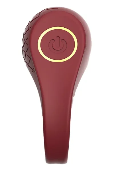 Vibrační erekční kroužek Dream Toys Romance Ivy, silikon, nabíjecí, červený - obrázek 5