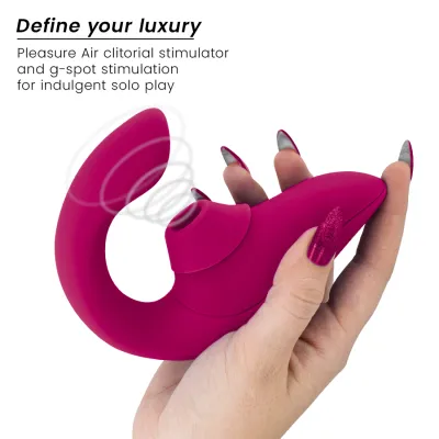 Rabbit vibrátor s tlakovým stimulátorem klitorisu Womanizer Blend, zářivě růžový - obrázek 7