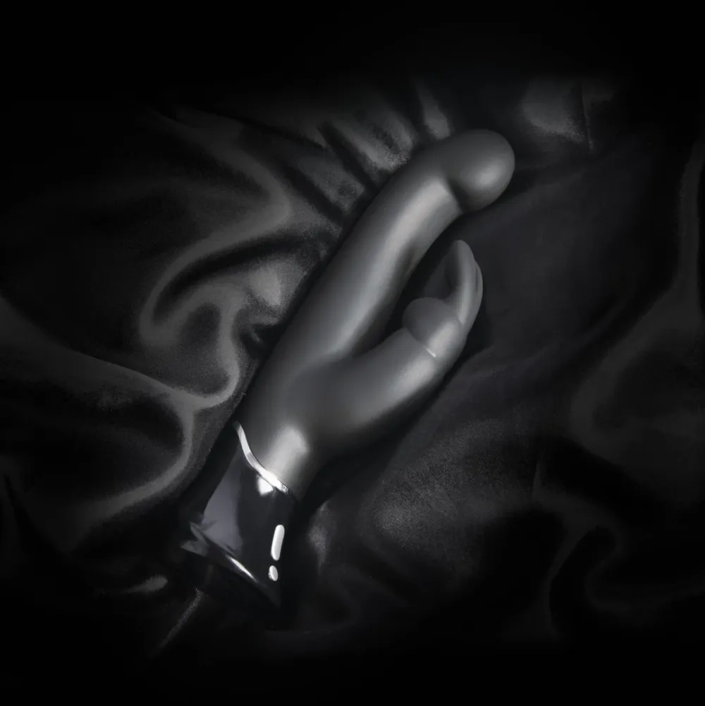 Rabbit vibrátor Fifty Shades of Grey Greedy Girl, silikonový, černý - obrázek 2