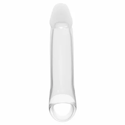 Ramrod průhledný prodlužovací návlek na penis s páskem na varlata - obrázek 2