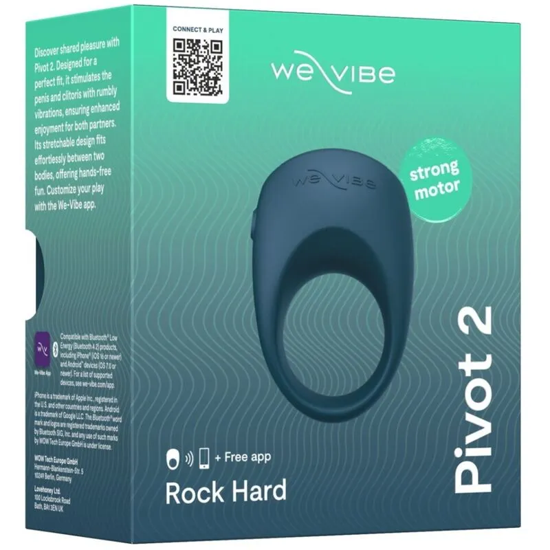 Vibrační erekční kroužek We-Vibe Pivot 2 s aplikací We-Connect, tmavě modrý - obrázek 19