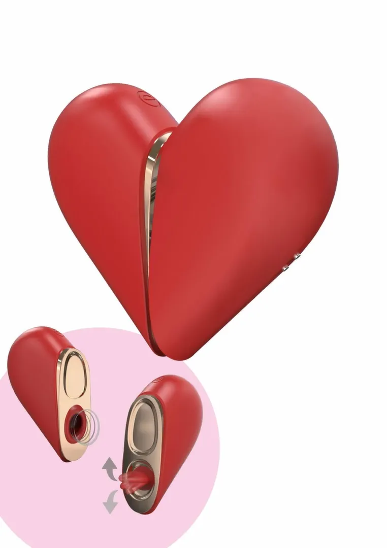 Stimulátor Xocoon Heartbreaker 2 v 1 s vibracemi a lízáním, silikon, růžový - obrázek 10