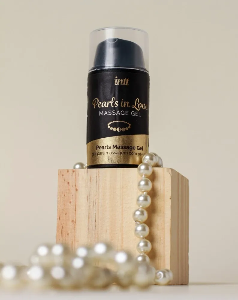 Masážní sada INTT Pearls in Love, perlový náhrdelník a silikonový gel 15 ml - obrázek 5